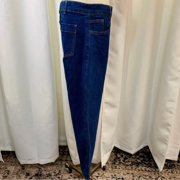 Boden ‘High-Rise Barrel Leg Jeans’ in Indigo Blue Rinse Size 8 Petite - Picture 14 of 15